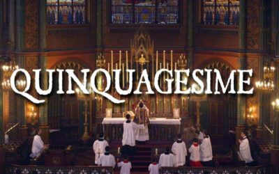 Dimanche de la Quinquagésime : 10ème anniversaire de ma première messe suite à ma conversion.