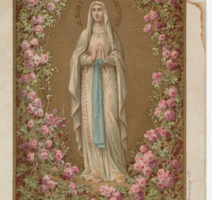 Le 8 décembre, nous fêtons l’Immaculée Conception de la Très Sainte Vierge Marie.